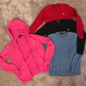 4 Ralph Lauren Sport cotton medium sweaters